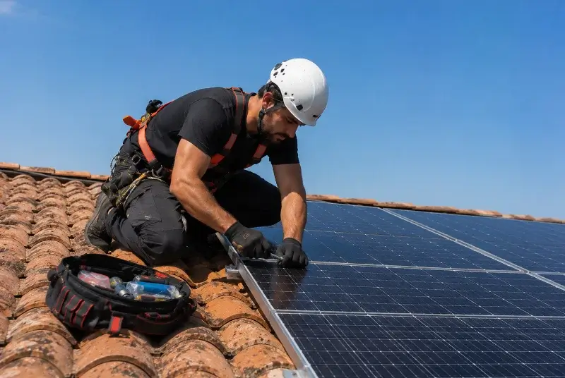 Maintenance et monitoring de panneaux solaires à Louchats