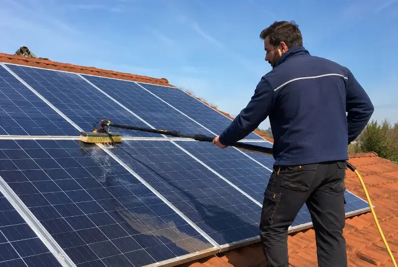 Nettoyage et entretien de panneaux solaires à Louchats